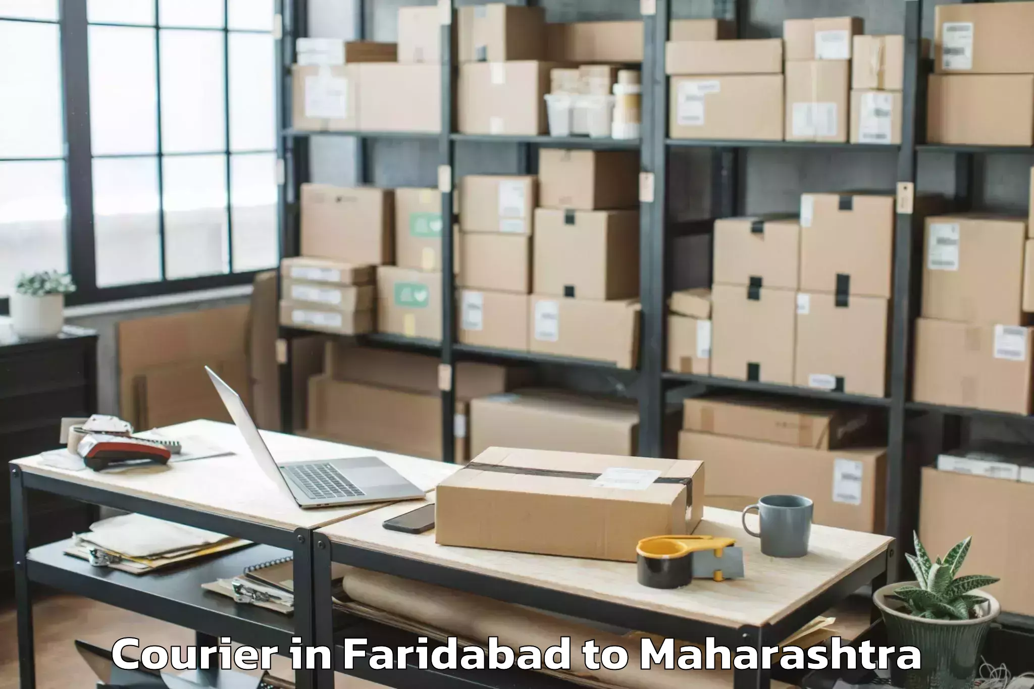 Reliable Faridabad to Mulchera Courier